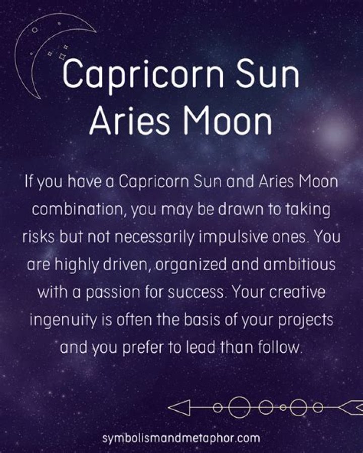 Aries Sun with Capricorn Moon and Capricorn Rising — Truly Divine
