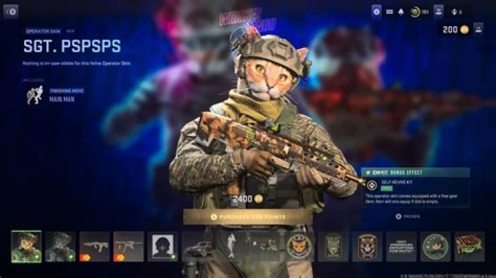 Cat has hilarious reaction to seeing Sgt. Pspsps character in Call of Duty