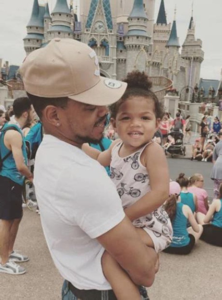 Chance The Rapper took his daughter Kensli to Disneyland.