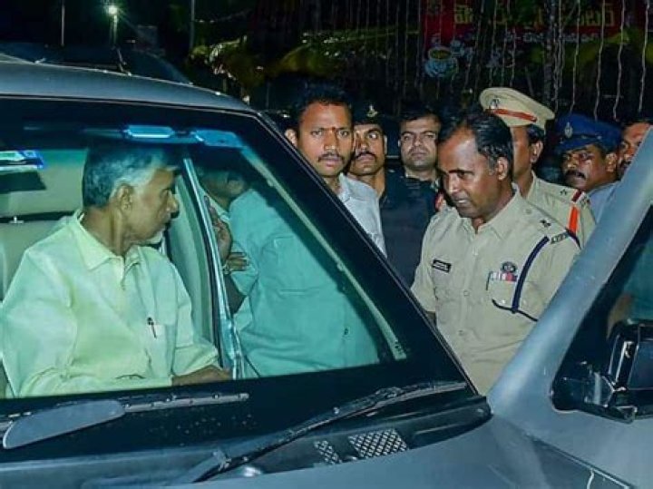 Chandrababu On The Way To Rajahmundry Central Jail