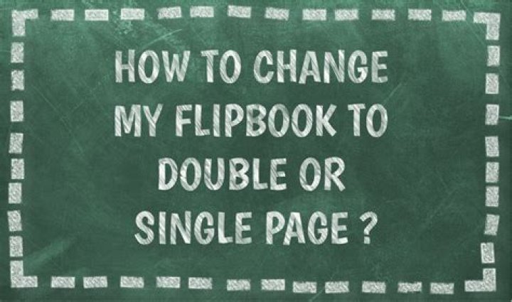 Comment changer mon flipbook en double ou simple page ?