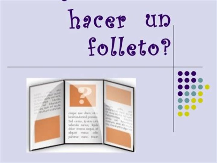 ¿Cómo hacer un folleto?