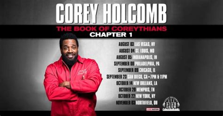 Corey Holcomb Announces ‘The Book Of Coreythians’ Chapter 1 Tour 