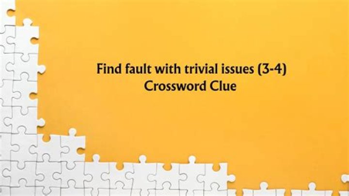 Evening Standard Quick Fault Crossword Clue, Fault Answer
