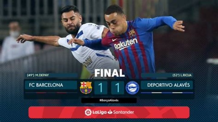 FT: Barcelona 1-1 Alaves, Memphis Depay STRIKES! (Match Report And Highlight)
