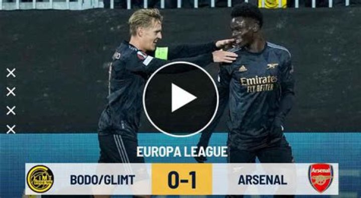 FT: Bodo 0-1 Arsenal, Bukayo Saka STRIKES! (VIDEO HIGHLIGHTS)
