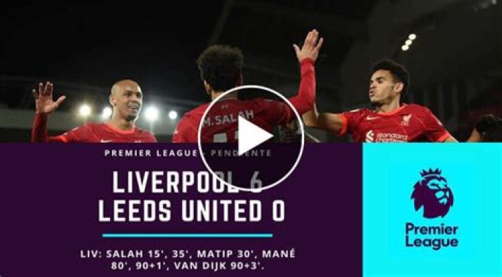 FT: Liverpool 6-0 Leeds, Salah And Mane Bags BRACE! (VIDEO HIGHLIGHTS)