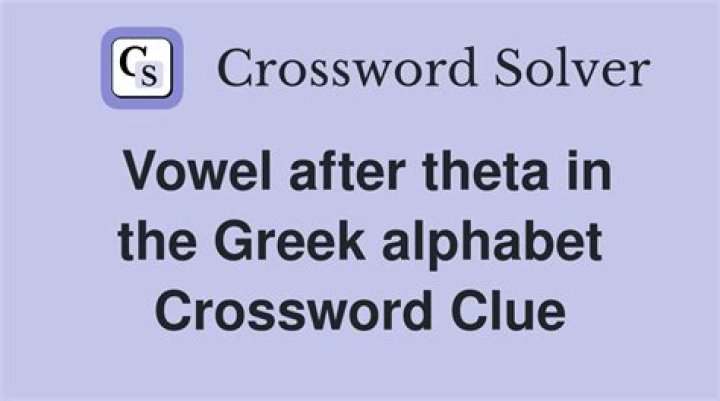 Greek vowel 3 letters Crossword Clue Puzzle Answer