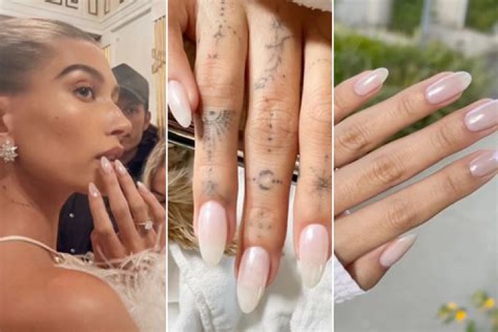 Hailey Bieber's Barbie Glazed Nails Are Her Brightest Take on the Mani Yet