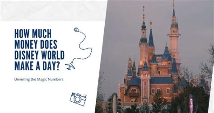 How Much Money Does Disney World Make A Day?