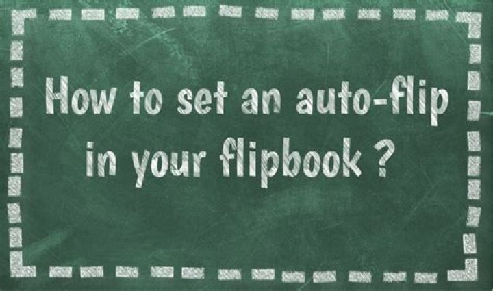 How to set an auto-flip in your flipbook?