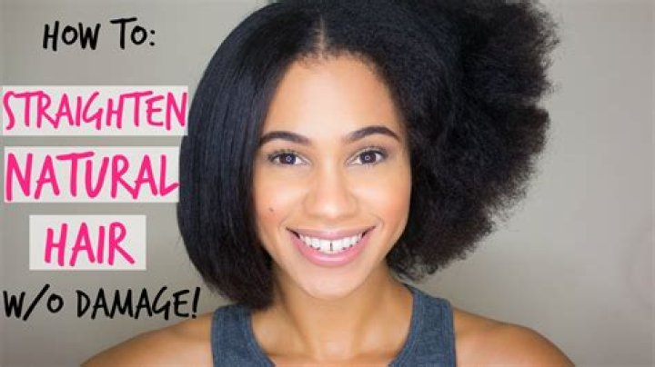 How to Straighten Natural Hair Without Heat