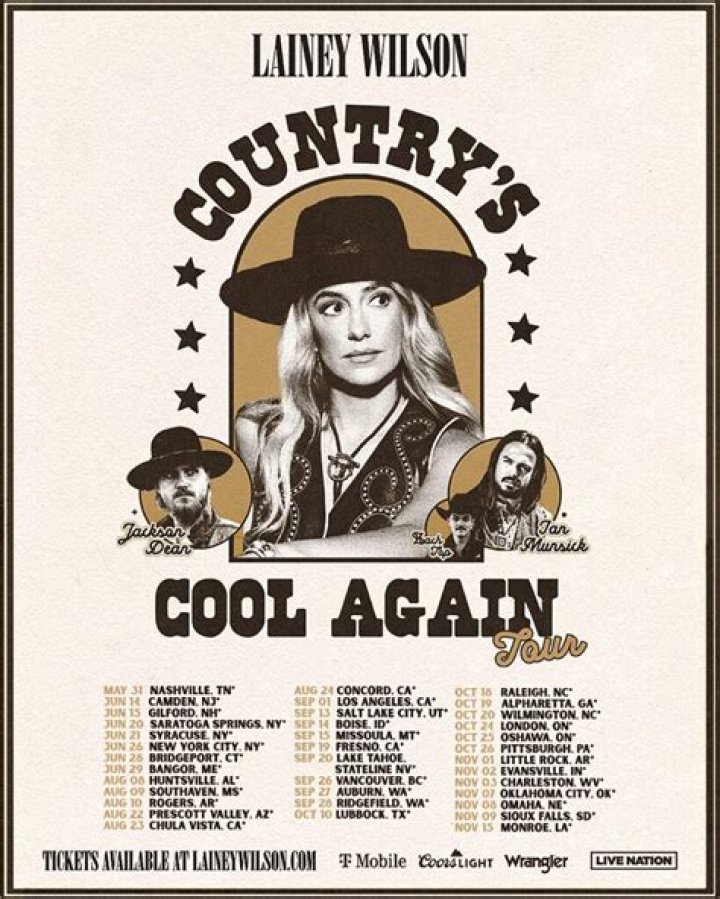 Lainey Wilson Announces 2024 “Country’s Cool Again” North American Tour