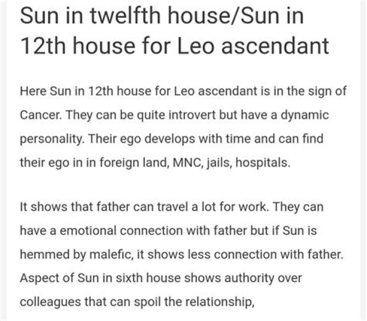 Leo Sun in the 12th House — Truly Divine