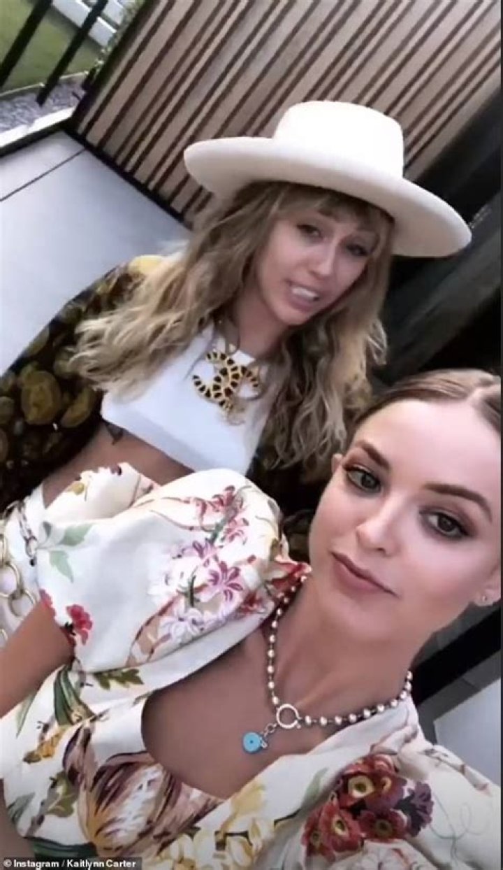 Miley Cyrus' GF Kaitlynn Carter Wears a Ring With the Letter 'M': Photos
