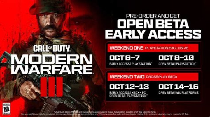 Modern Warfare 3 beta release date and early access