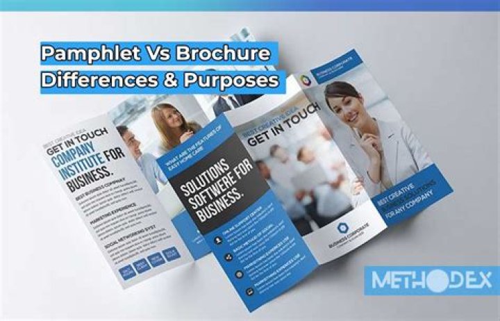 Pamphlet vs Brochure Differences