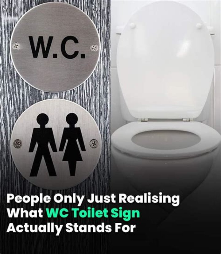 People are only just realising what WC toilet sign actually stands for