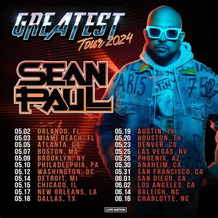 Sean Paul Raises The Temperature With Greatest Tour 2024