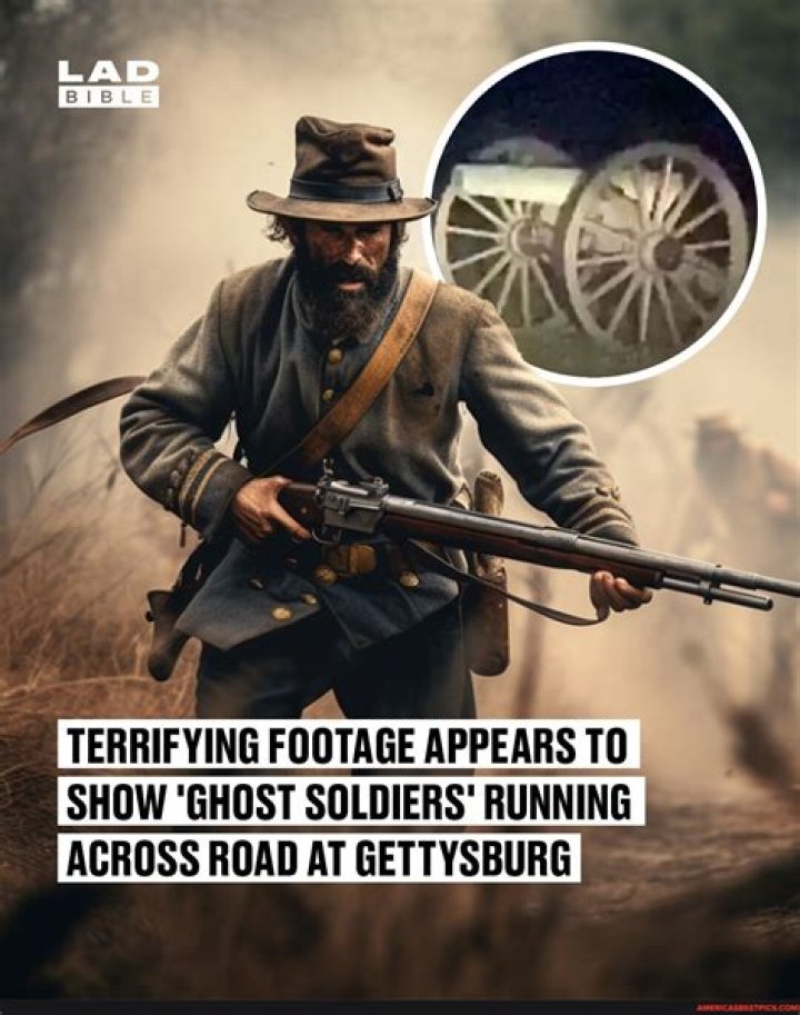 Terrifying footage appears to show 'ghost soldiers' running across road at Gettysburg