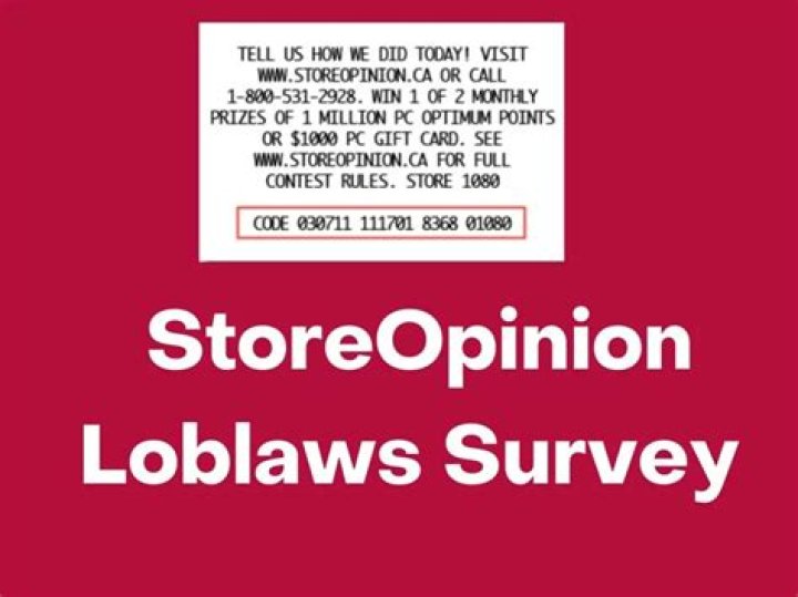 www.storeopinion.ca ❤️ Official Loblaws Survey ― Win $1,000