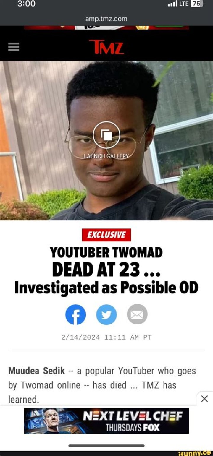 YouTuber Twomad Dead at 23